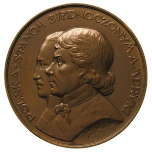 medal- Polska Stanom Zjednoczonym Ameryki, 1926 r., Aw:...
