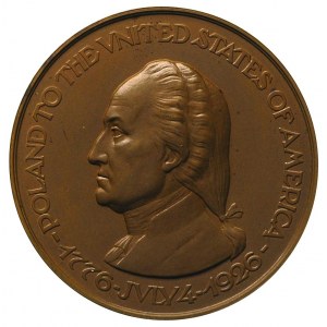 medal- Polska Stanom Zjednoczonym Ameryki, 1926 r., Aw:...