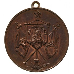 medalik okrągły z uszkiem sygnowany W. GłOWACKI wybity ...