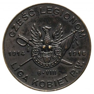 medal niesygnowany wybity w 1916 roku dla uczczenia pam...
