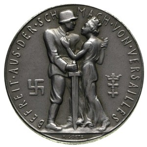 medal- powrót Gdańska do Rzeszy 1.09.1939, Aw: Pesonifi...