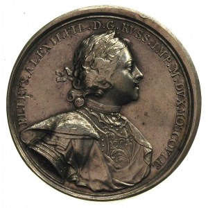 Piotr I 1699-1725, medal - bitwa nad Pełkiną 6.10.1713,...