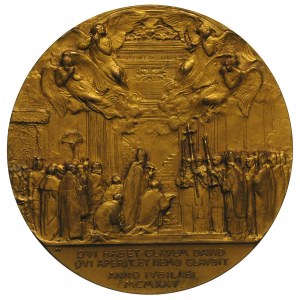 Pius XI 1922-1939, medal z 1925 r., Aw: Popiersie papie...