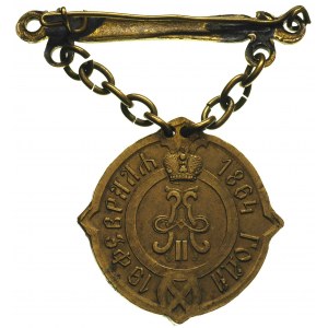 Aleksander II 1855-1881, odznaka sołtysa guberni warsza...
