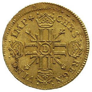 louis d’or 1702 / D, Lyon, Gadoury 253, Fr. 436, złoto ...