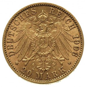 20 marek 1906, Fr. 3773, J. 204, złoto 7.95 g