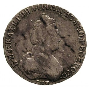 20 kopiejek 1783 ?, Petersburg, Aw: Popiersie w prawo i...