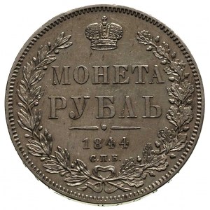 rubel 1844, Petersburg, Bitkin 205, ładne