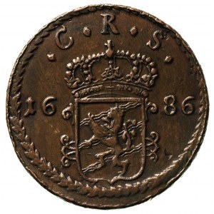 1 öre 1686, Ahlström 355, bardzo ładne, patyna