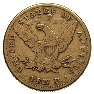10 dolarów 1873 / CC, Carson City, Fr. 161, złoto 16.59...