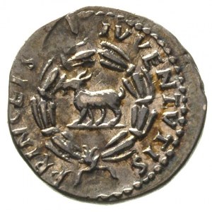 Domicjan 81-96, denar, Aw: Popiersie cesarza w prawo, R...