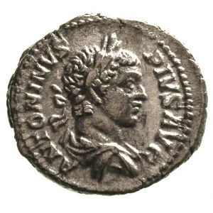 Karakalla 198-217, denar, Aw: Popiersie cesarza w prawo...
