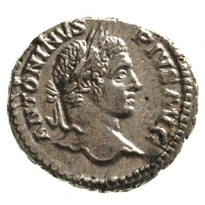 Karakalla 198-217, denar, Aw: Popiersie cesarza w prawo...