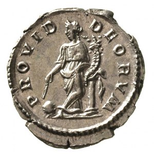 Macrinus 217-218, denar, Aw: Popiersie cesarza w prawo,...