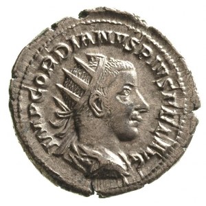 Gordian III 238-244, antoninian, Aw: Popiersie cesarza ...