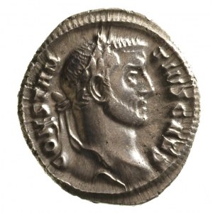 Konstantyn I Chlorus 293-306, argenteus, Aw: Popiersie ...