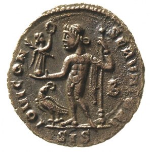 Licyniusz 308-324, AE-20, Aw: Popiersie cesarza w prawo...