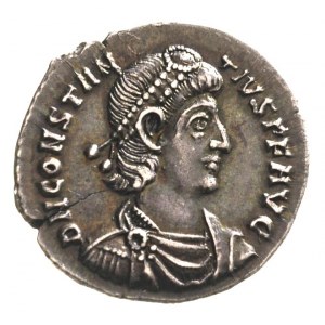 Konstancjusz II 337-361, silikwa, Sirmium, Aw: Popiersi...