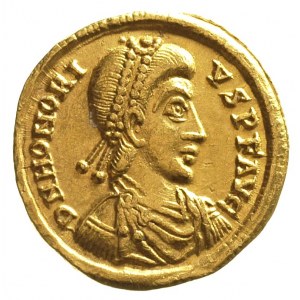 Honoriusz 395-423, solidus 402-423, Rawenna, Aw: Popers...