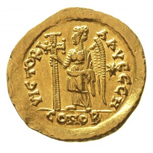 Marcjan 450-457, solidus, Konstantynopol, oficyna H, Aw...