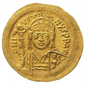 Justyn II 565-578, solidus, ok. 565-567, Konstantynopol...