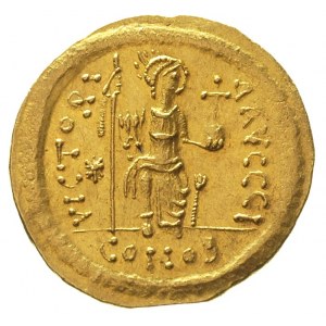 Justyn II 565-578, solidus, ok. 565-567, Konstantynopol...