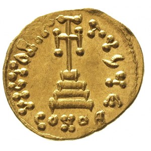 Konstans II 654-668, solidus, Konstantynopol, oficyna E...