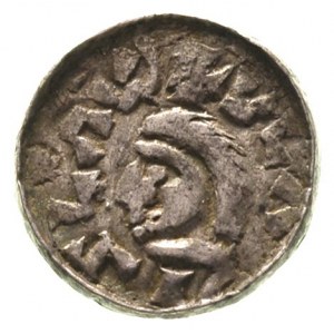 Władysław Herman 1081-1102, denar, Aw: Głowa, w otoku n...