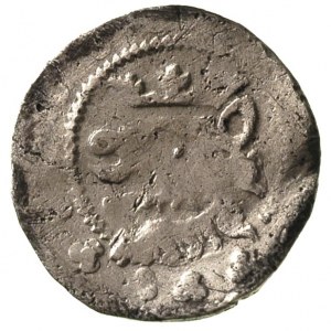 Henryk III 1273-1309, kwartnik, Żagań, Aw: Głowa niedźw...