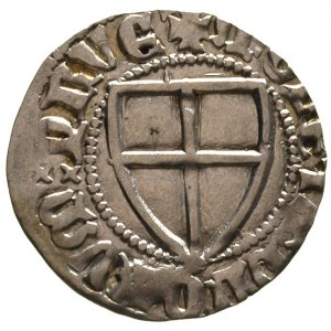 Konrad III von Jungingen 1393-1407, szeląg, Aw: Tarcza ...