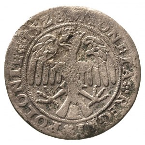 trojak 1528, Kraków, głowa orła w lewo, H-Cz. 285 R3, T...