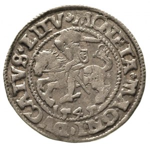 półgrosz 1545, Wilno, Aw: Orzeł i napis wokoło SIGIS AV...