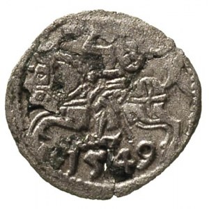denar 1549, Wilno, Ivanauskas 433:60, T. 20, bardzo rza...