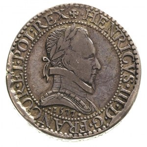 1/2 franka 1577, Paryż, Duplessy 1131, piefort 28.18 g,...