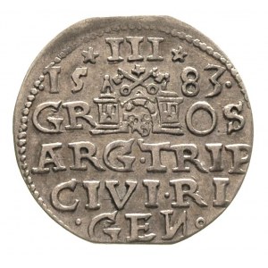 trojak 1583, Ryga, Gerbaszewski 9, patyna