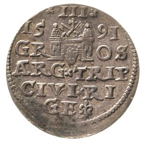 trojak 1591, Ryga, Gerbaszewski 9, patyna