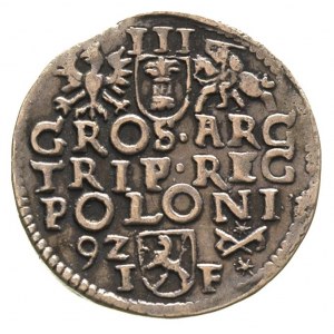 trojak 1592, Poznań, patyna