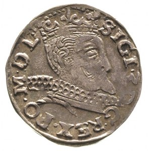 trojak 1598, Wschowa, ciemna patyna, moneta błędnie prz...