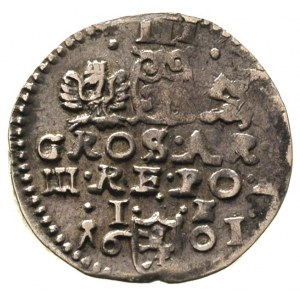 trojak 1601, Lublin, drobna wada bicia