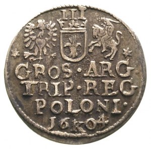 trojak 1604, Kraków, ciemna patyna