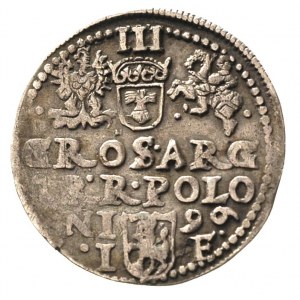 zestaw trojaków 1596, 1598 Olkusz oraz 1604/3 i 1621 Kr...