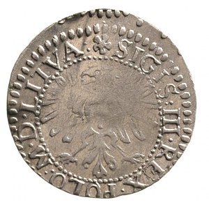 grosz 1611, Wilno, na awersie napis SIGIS III REX POLO ...
