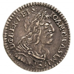 ort 1650, Wschowa, piękny portret króla, na rewersie śl...