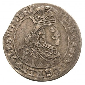 ort 1658, Poznań, moneta z końca blachy, na rewersie do...