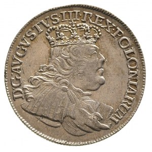 ort 1754, Lipsk, średnie popiersie króla, Merseb. 1779