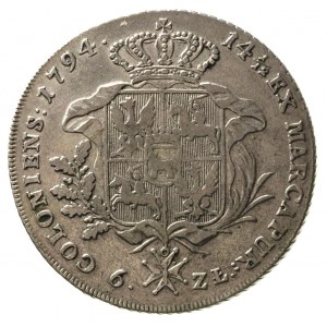 talar 1794, Warszawa, 24.06 g, Plage 373, Dav. 1623