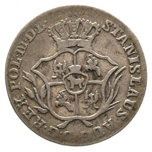 2 grosze srebrne (półzłotek) 1771, Warszawa, cyfry daty...