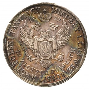 10 złotych 1827, Warszawa, litery F H, Plage 30, Bitkin...