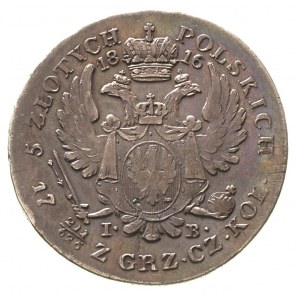 5 złotych 1816, Warszawa, Plage 31, Bitkin 825, ciemna ...