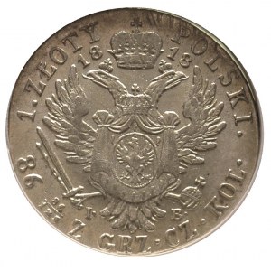 1 złoty 1818, Warszawa, Plage 47, Bitkin 832, moneta w ...